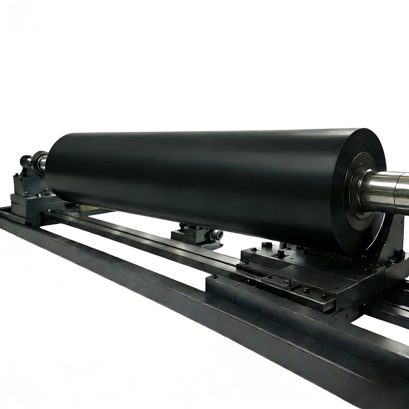 Weather-resistant EPDM rubber roller designed for long-term industrial service.