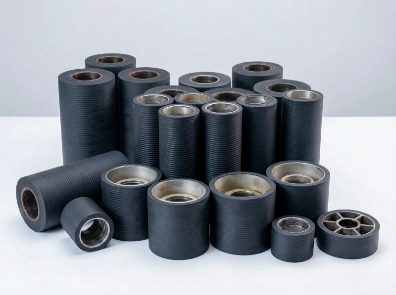 Anti-static and conductive rubber rollers