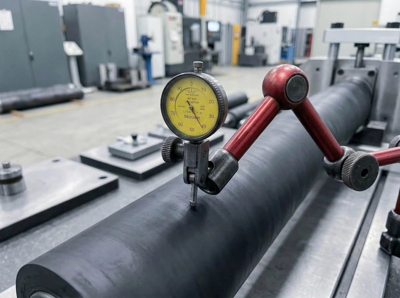 rubber roller dimension inspection