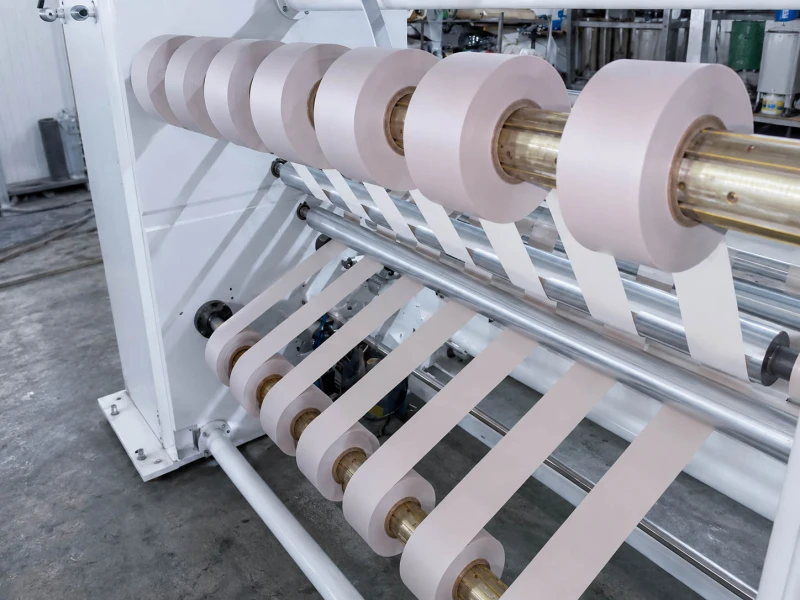 film slitting and rewinding section