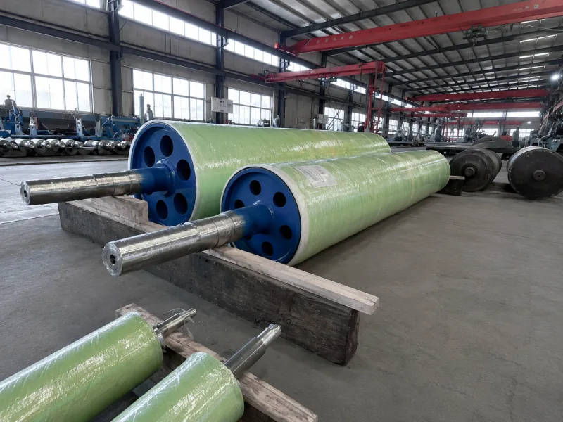 green rubber traction roller batch