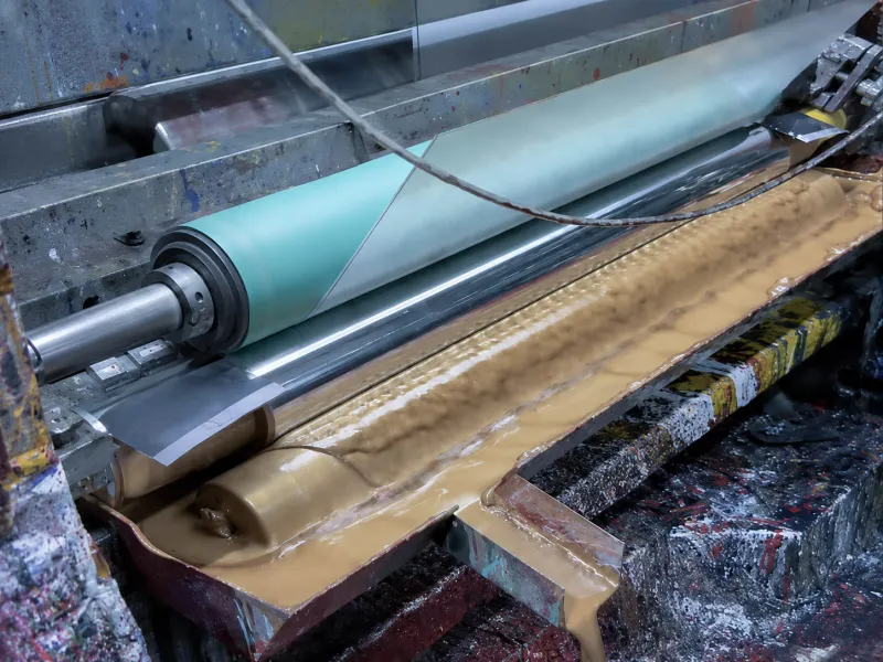 Rubber Ink Transfer Roller Operation