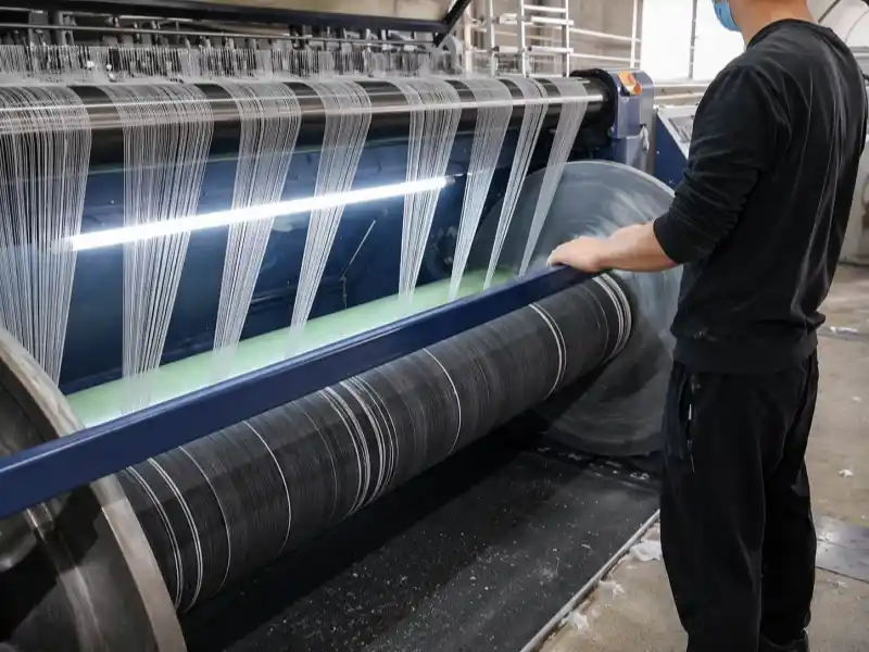 textile roller line operation