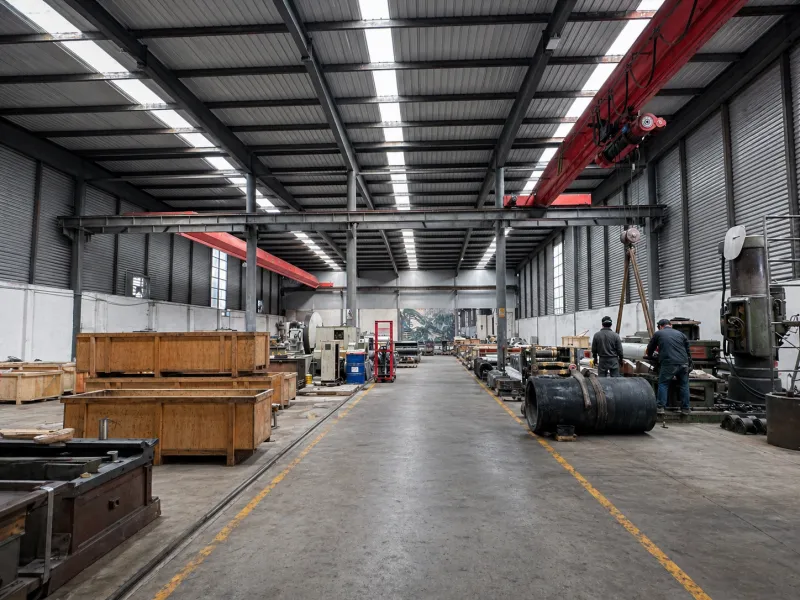 Industrial rubber roller workshop