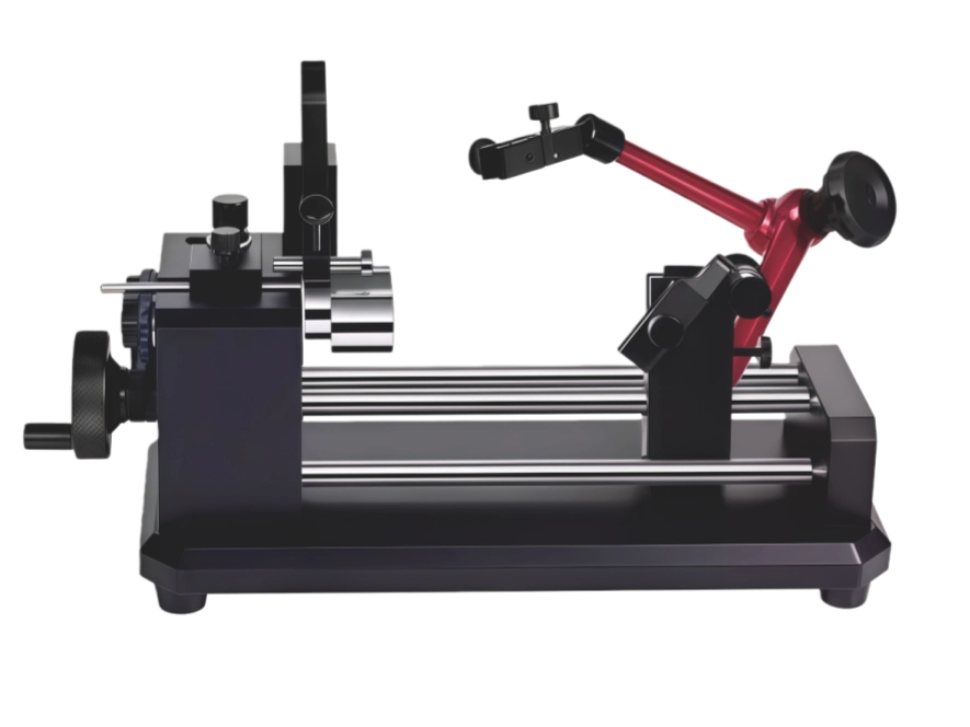 Rubber roller runout and concentricity inspection fixture