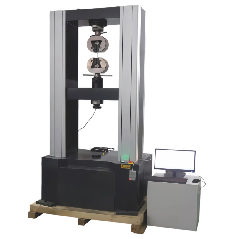 Rubber material tensile testing machine with computer control system